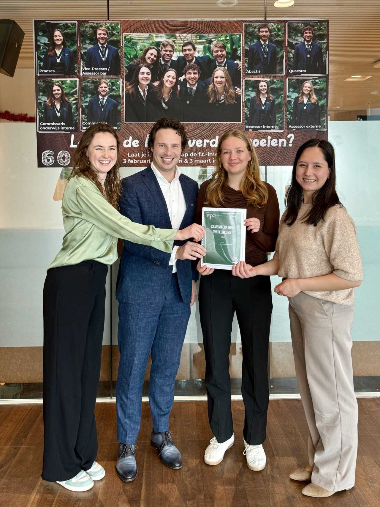 Ondertekening van de samenwerkingsovereenkomst tussen GeriCall en de Medische Faculteits Vereniging Rotterdam